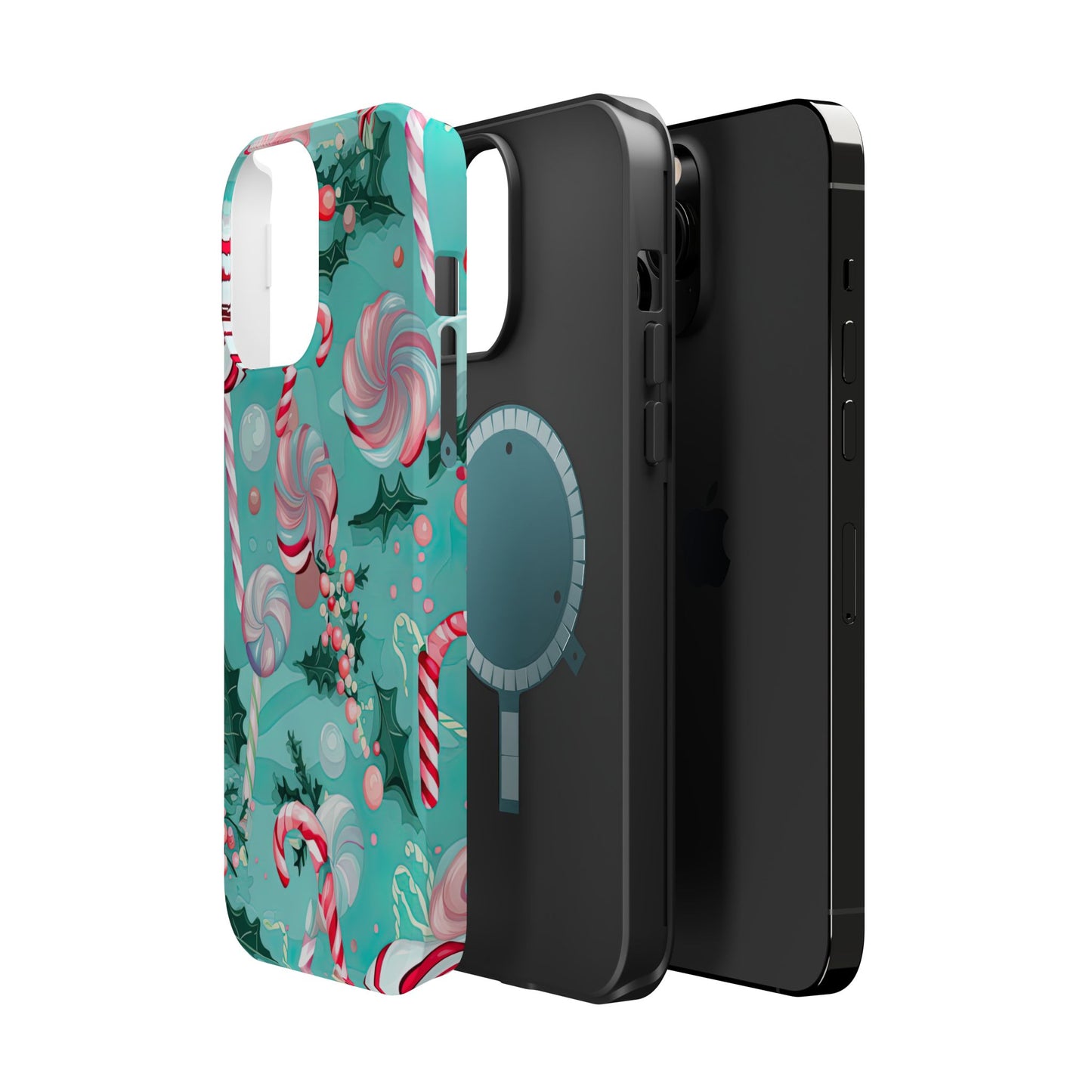 Candy Cane & Peppermint Holiday Delight – MagSafe iPhone Series Case