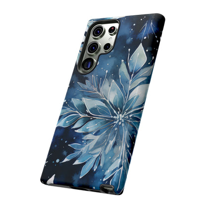 Winter’s Embrace – Blue Snowflake Samsung Galaxy Case