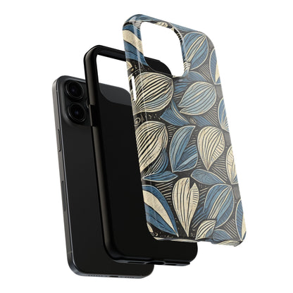 Botanical Leaf Pattern iPhone Case - Nature-Inspired Protective Cover