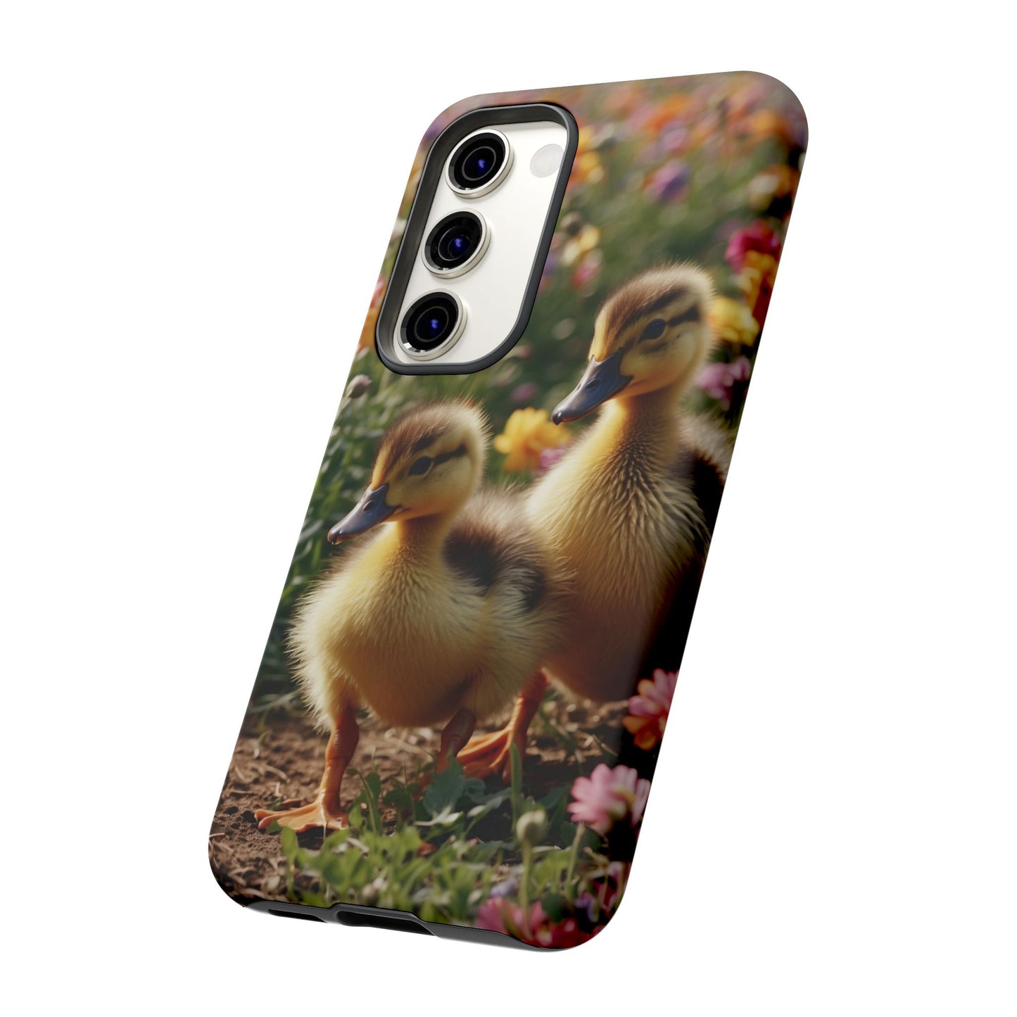 Charming Ducklings in Floral Garden - Samsung Galaxy Case