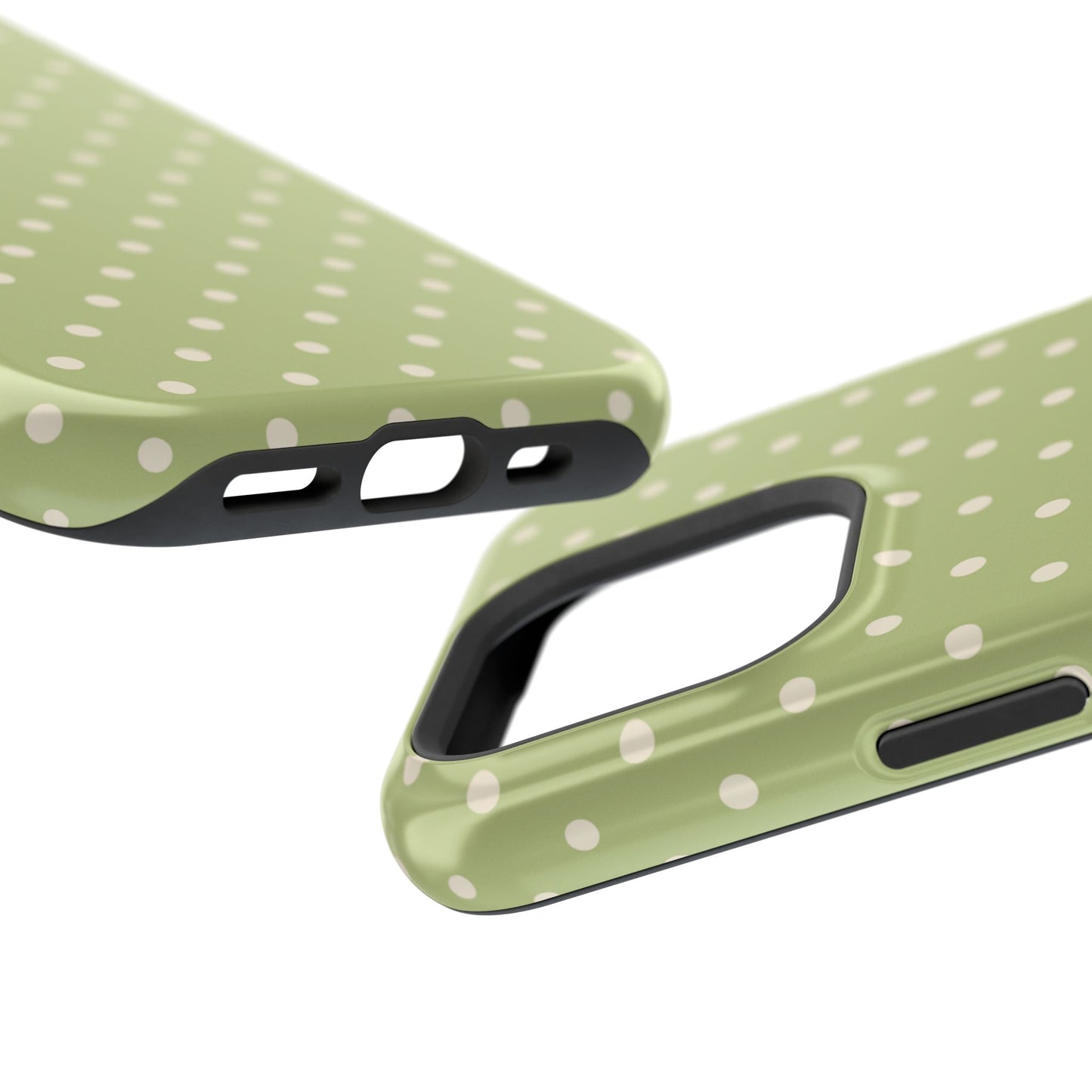 Sage Green Polka Dots – MagSafe iPhone Case