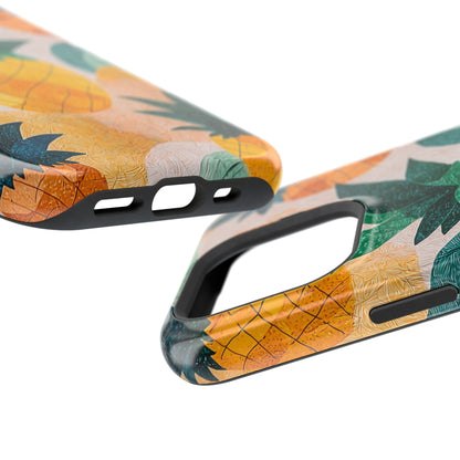 Tropical Pineapple MagSafe iPhone Case – Vibrant Fruit Design, Tough Dual-Layer Protection