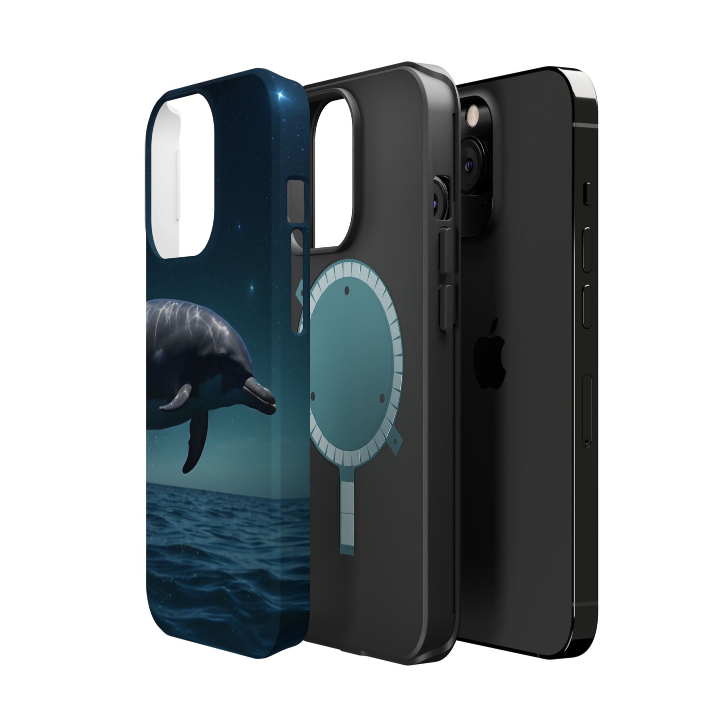 Midnight Ocean Dolphin - MagSafe-Compatible Case