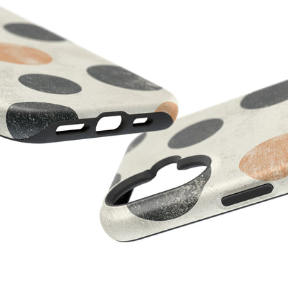 Vintage Polka Dot MagSafe iPhone Case - Retro Abstract Protective Cover