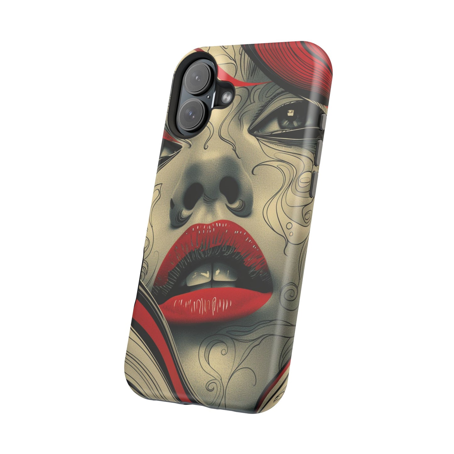 Bold Beauty Red Lips iPhone Case