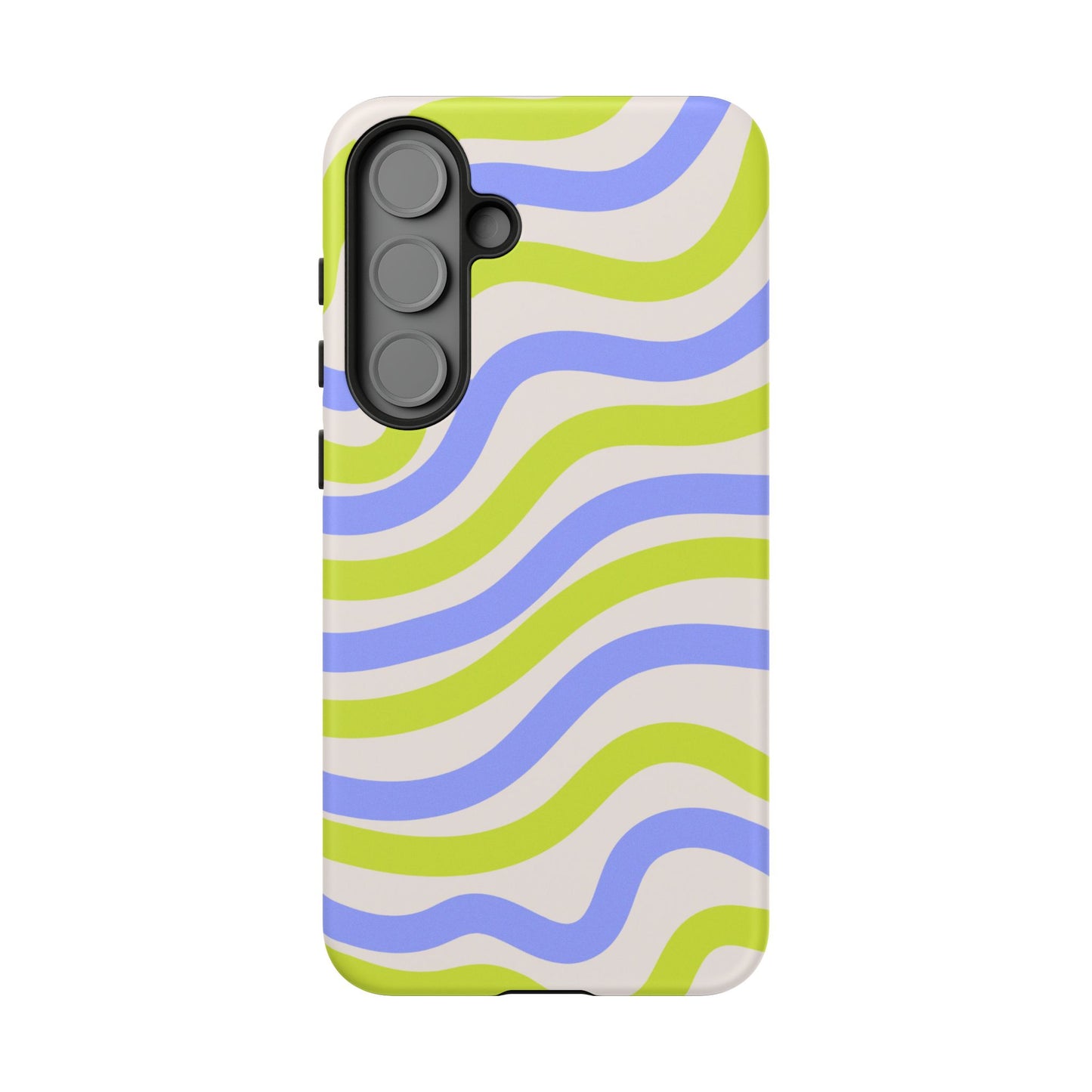 Neon Wave Samsung Galaxy Case – Bold Dual-Layer Protection with 70s-Inspired Vibe