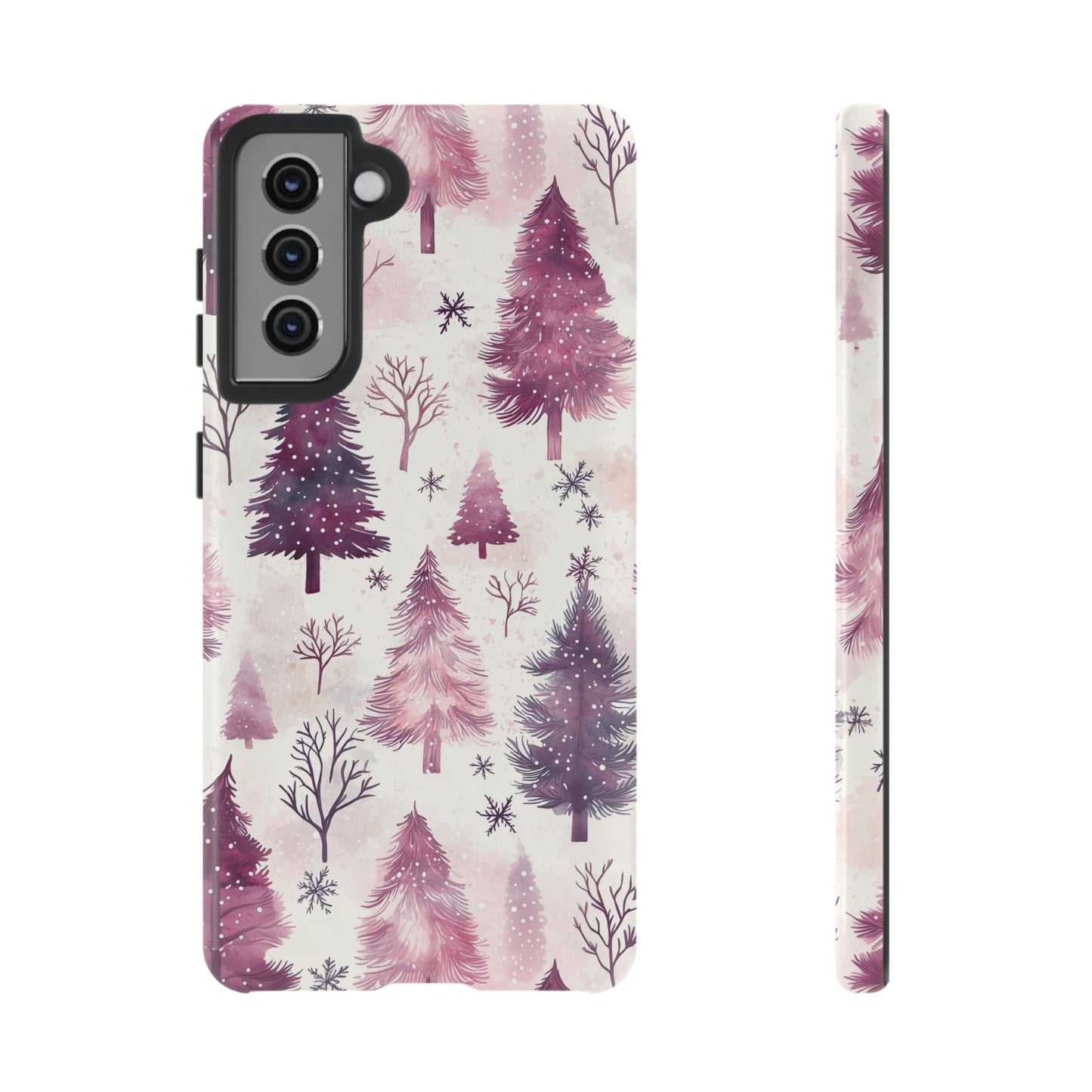 Winter Wonderland Purple Christmas Trees –Samsung Galaxy Series Case