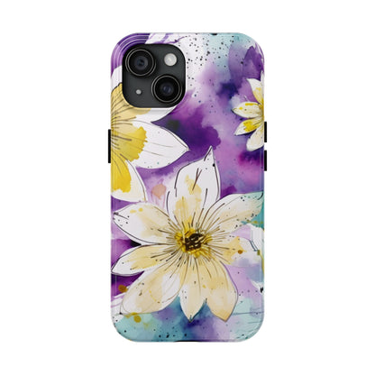 Abstract Floral Watercolor Splash - iPhone Series Case