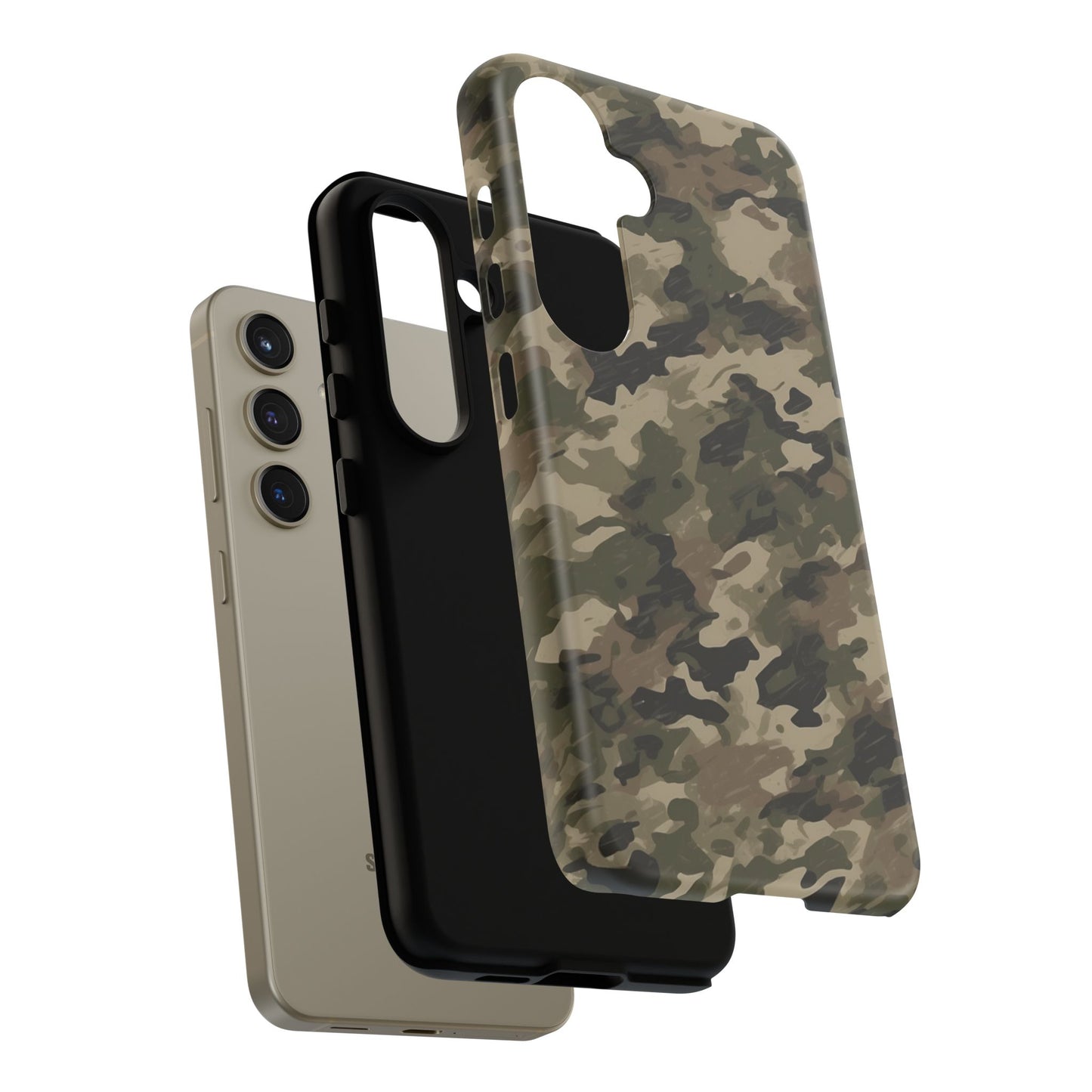 Classic Light Brown Camouflage – Premium Samsung Galaxy Case, Rugged and Stylish