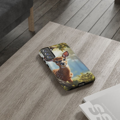 Whimsical Fawn in a Sunlit Forest Samsung Galaxy Case