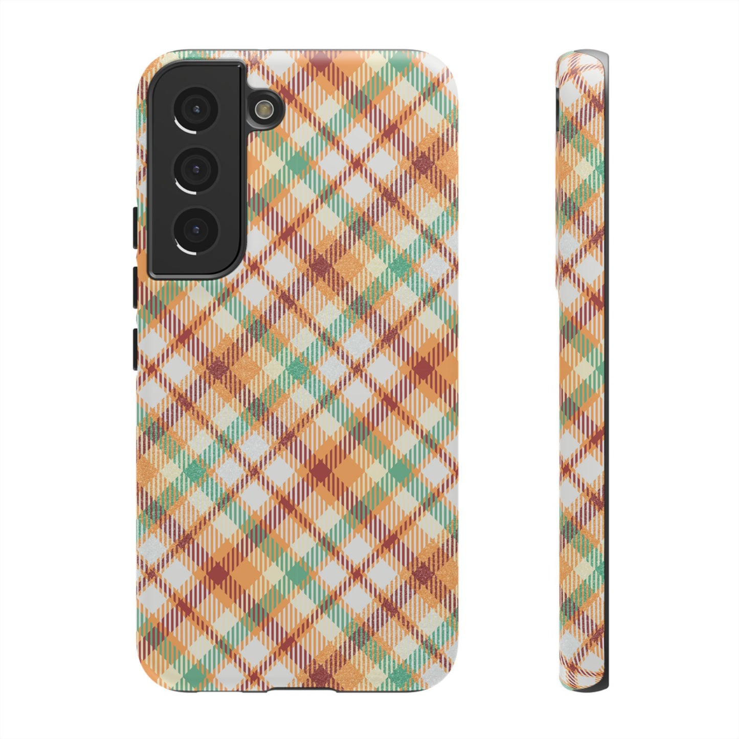 Samsung Galaxy Case - Autumn Harvest Plaid Design