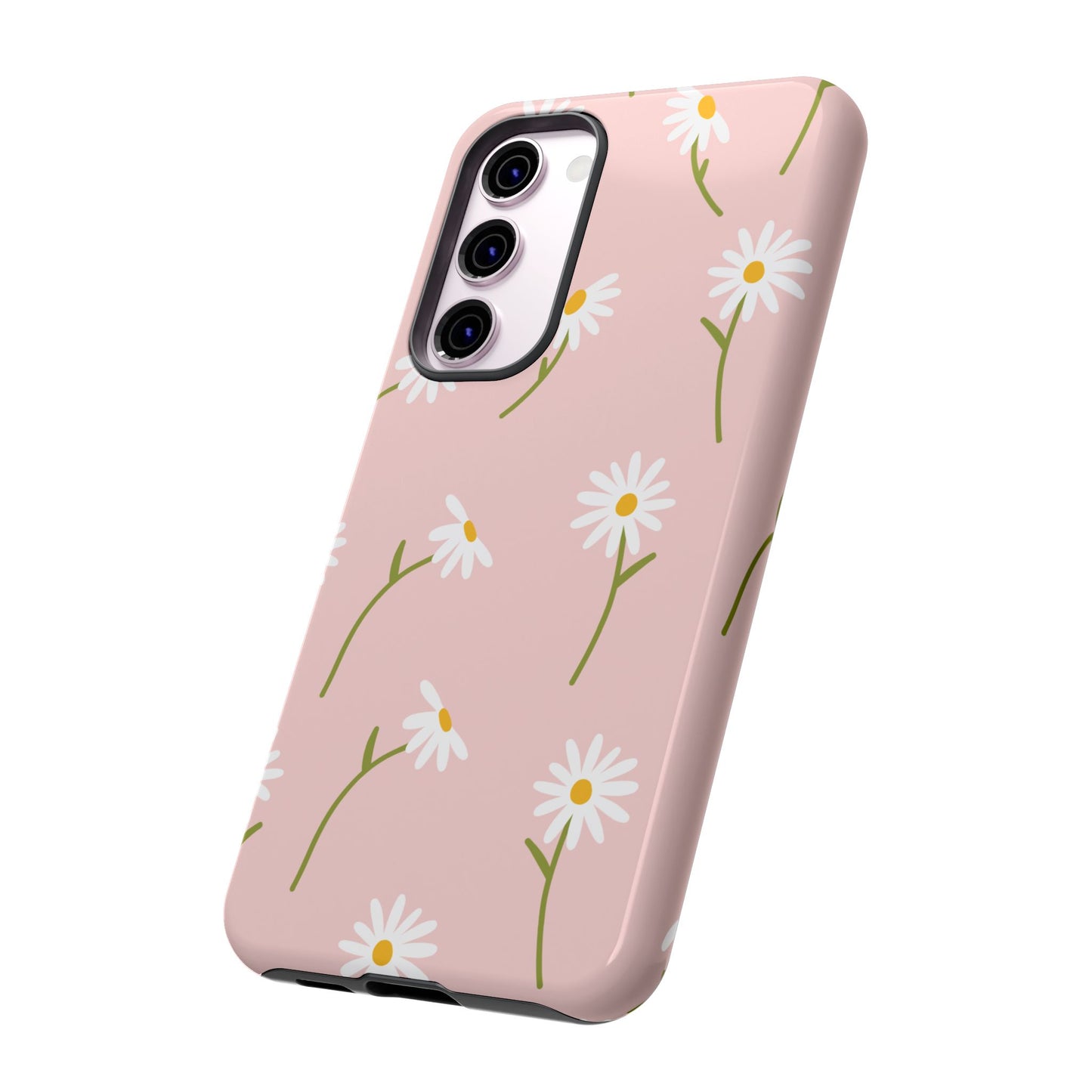 Daisy Delight Tough Samsung Galaxy Case – Cute Floral Design with Dual-Layer Protection