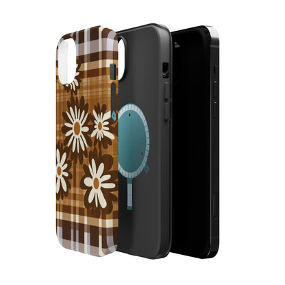 Rustic Bloom Plaid iPhone Case