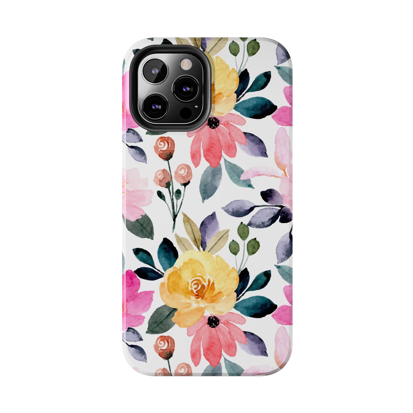 Blossoming Beauty – iPhone Series Case with Vibrant Watercolor Flowers