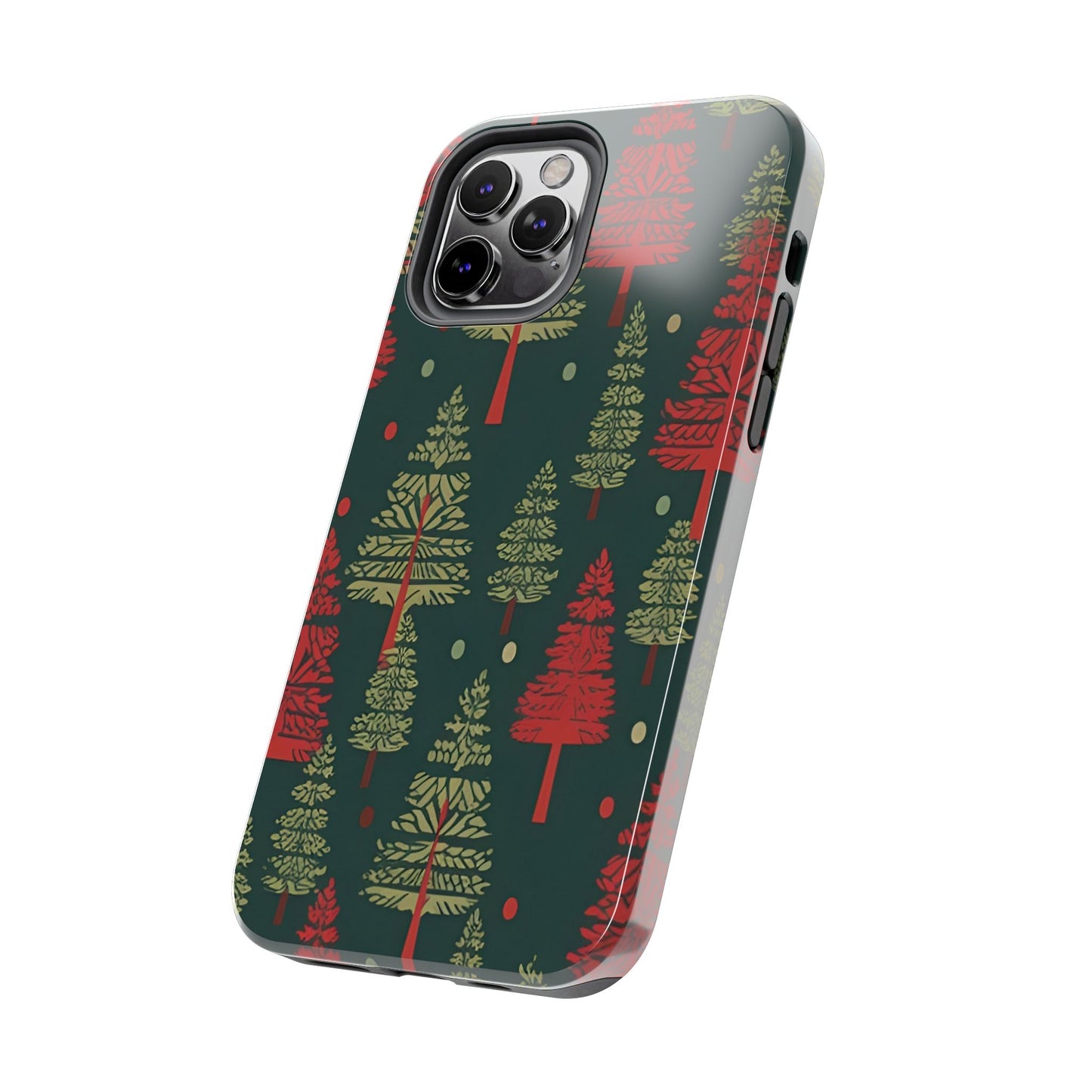 Retro Christmas Trees Pattern - iPhone Series Case