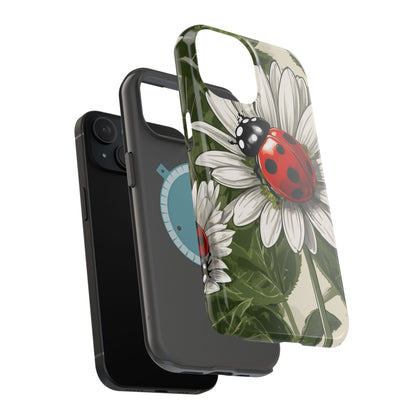 Ladybug & Daisy Garden Charm - MagSafe iPhone Case