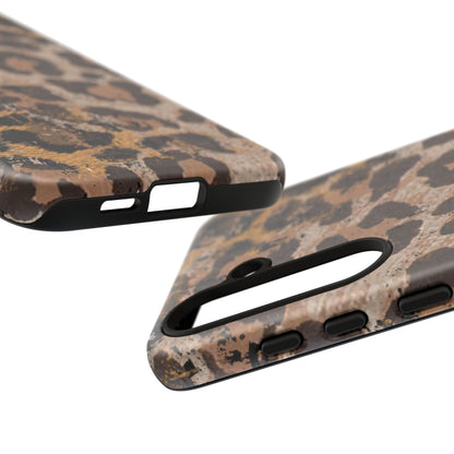 Vintage Distressed Leopard Print - Samsung Galaxy Series Case