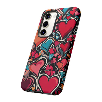 Vibrant Multicolor Heart Art – Samsung Galaxy Case