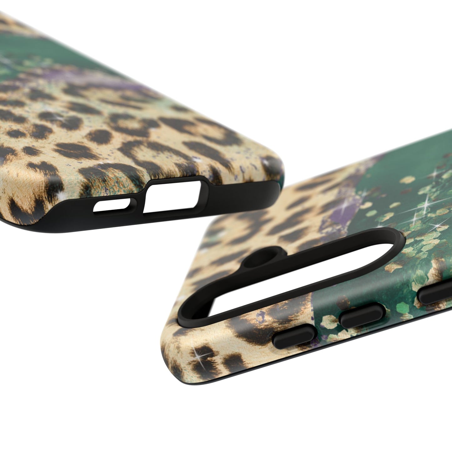 Emerald Glitter Leopard Print - iPhone Series Case