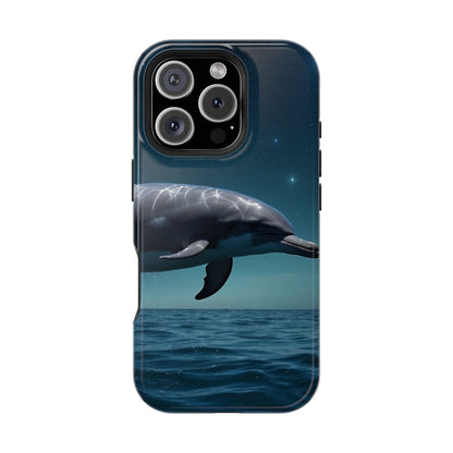 Midnight Ocean Dolphin - MagSafe-Compatible Case