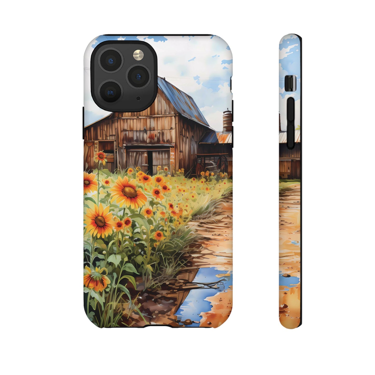 Sunflower iPhone Case  Rustic Farm Style