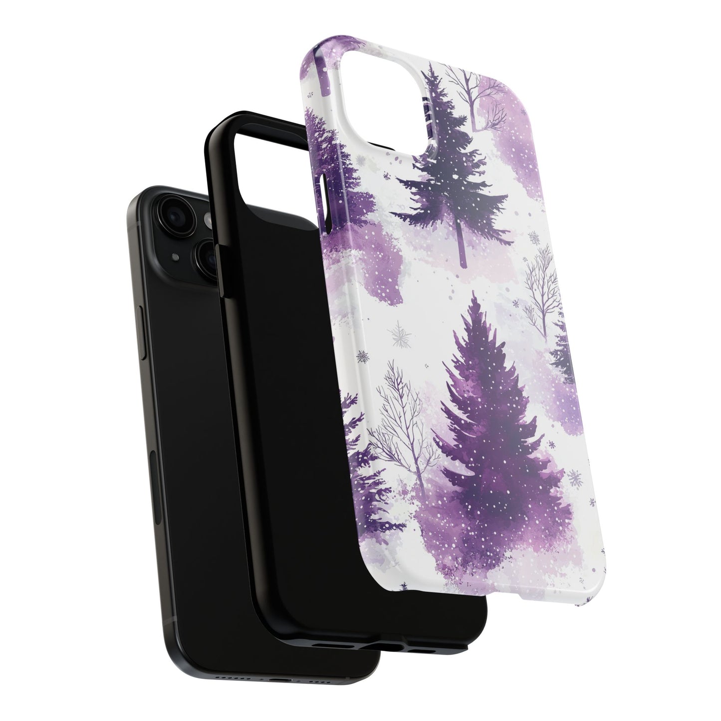 Purple Snowy Forest - iPhone Series Case