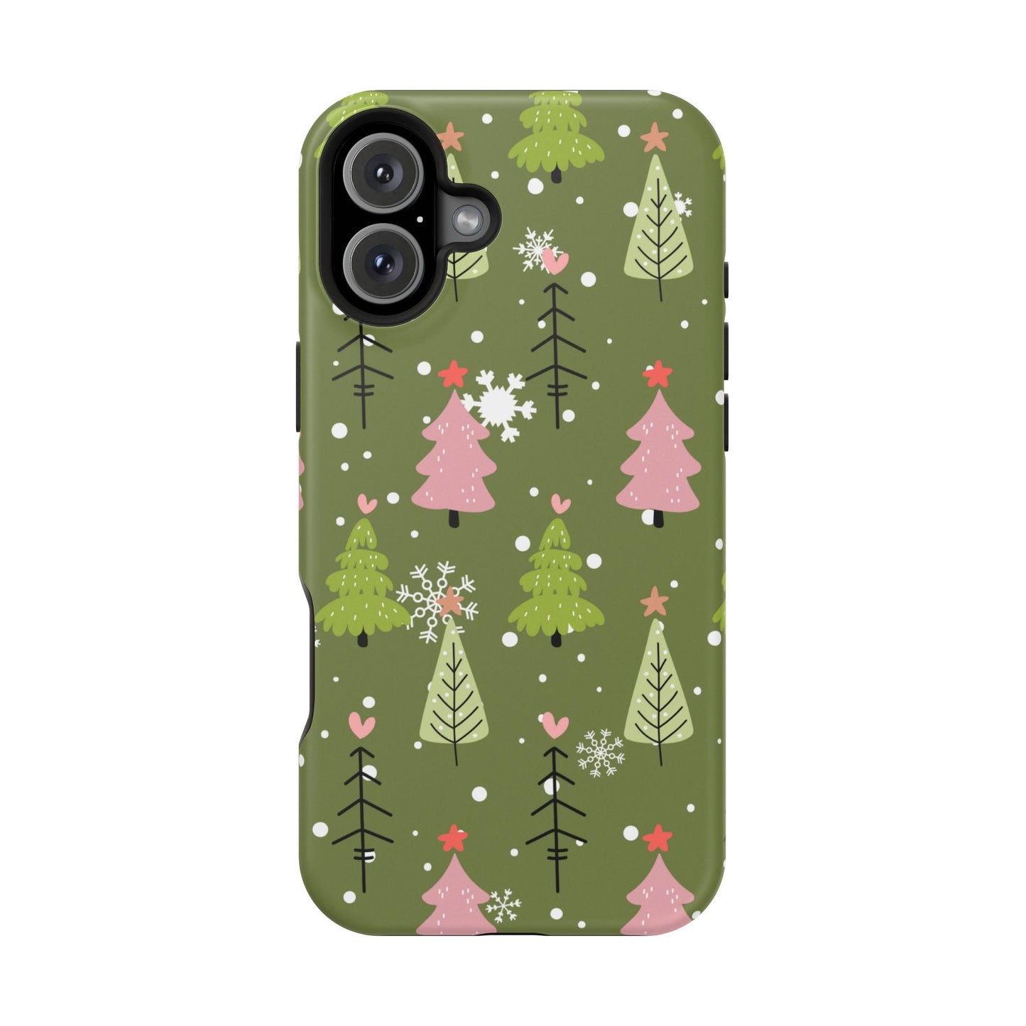 Whimsical Christmas Tree Pattern – MagSafe Phone Series Case