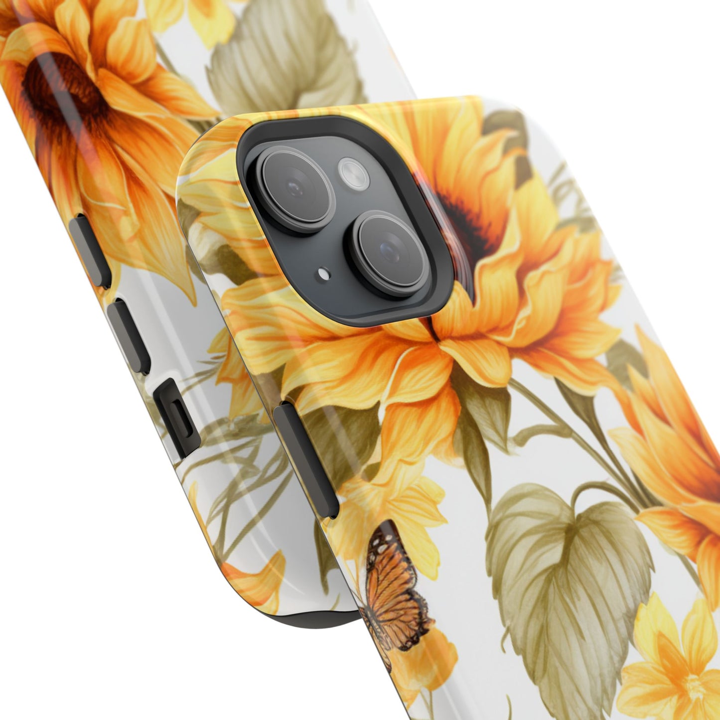 Sunflower & Butterfly Bliss - MagSafe iPhone Series Case