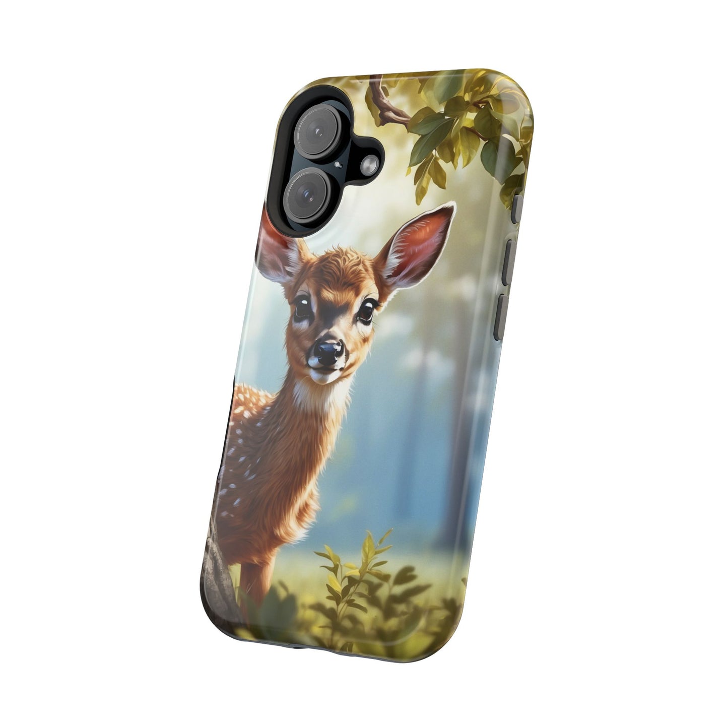 Whimsical Fawn in a Sunlit Forest MagSafe iPhone Case