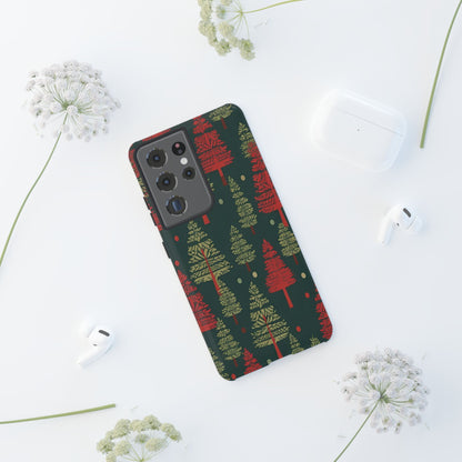 Retro Christmas Trees Pattern - Samsung Galaxy Series Case