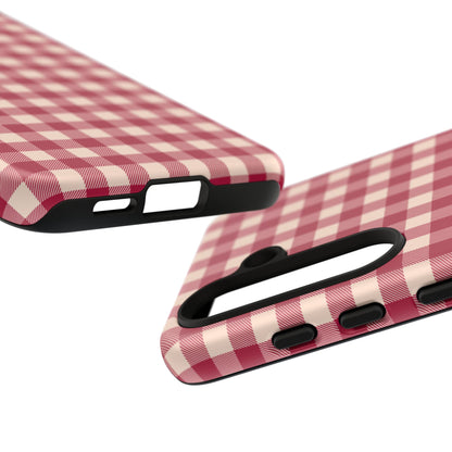 Vintage Red Gingham Check – Samsung Galaxy Case