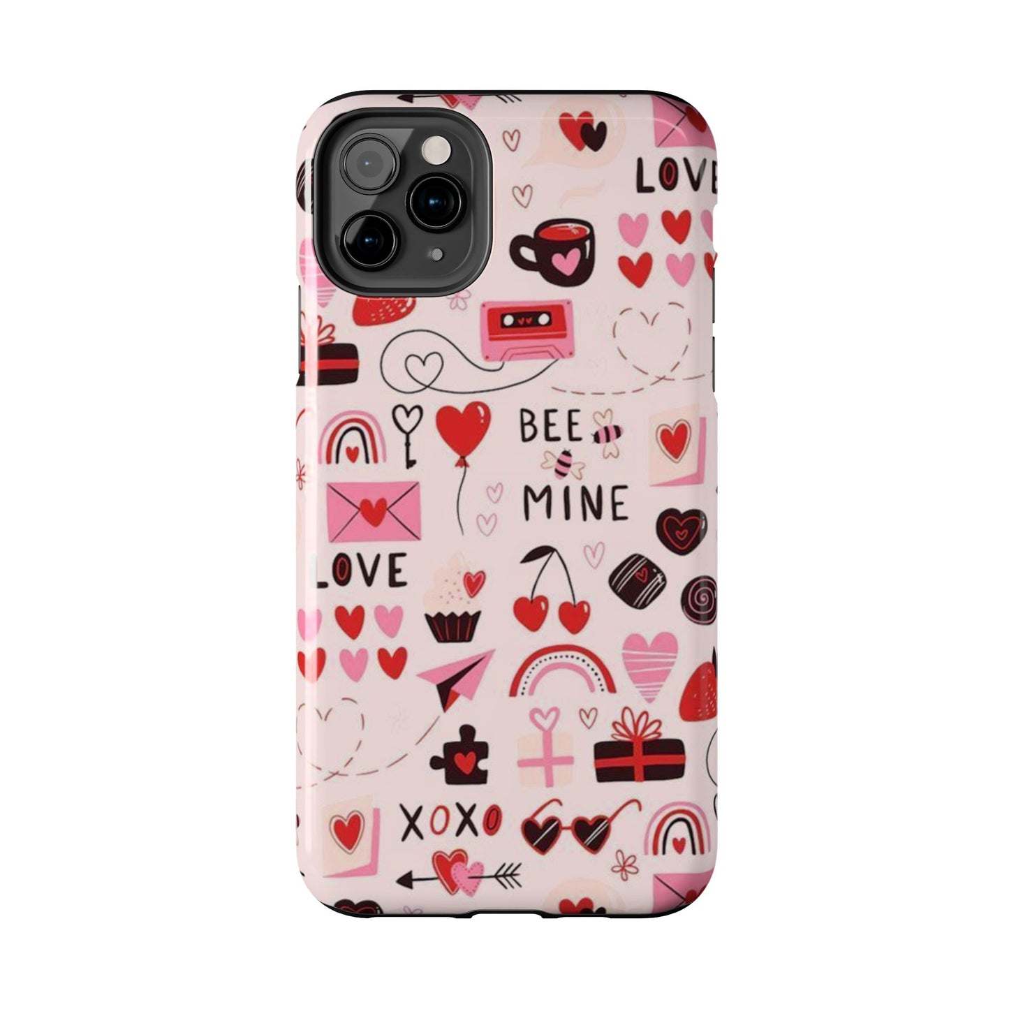 iPhone Case: Bee Mine Love Doodles