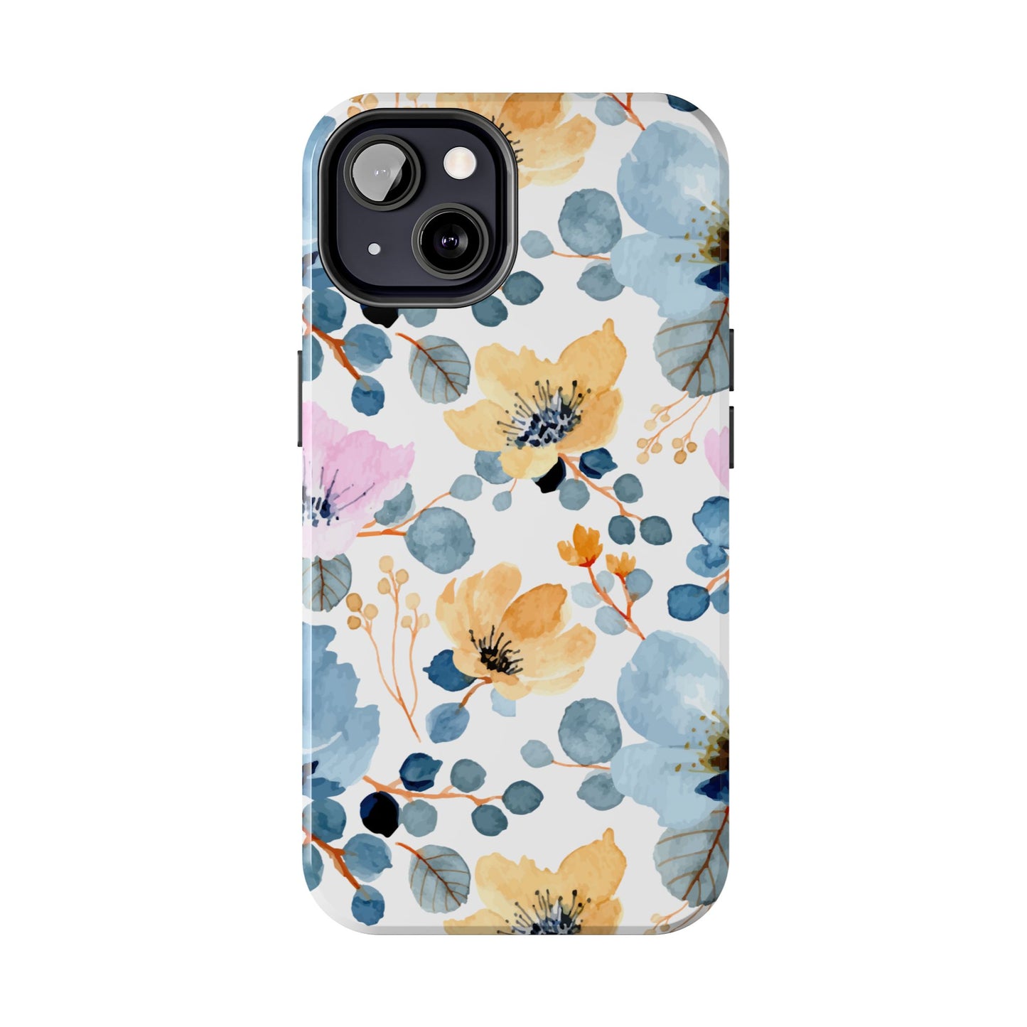 Spring Radiance – iPhone Series Case with Bright Watercolor Flowers