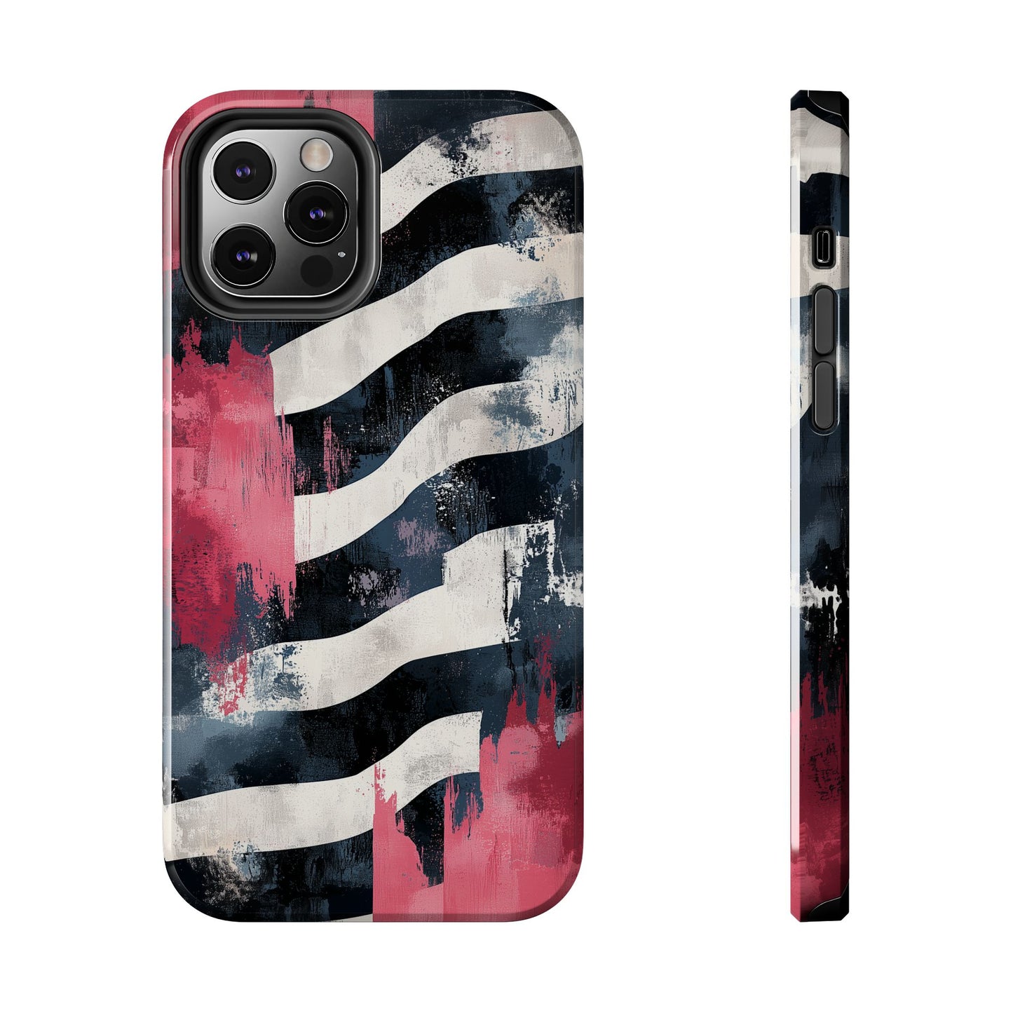 Blood Zebra iPhone Case – Bold Red & Black Pattern