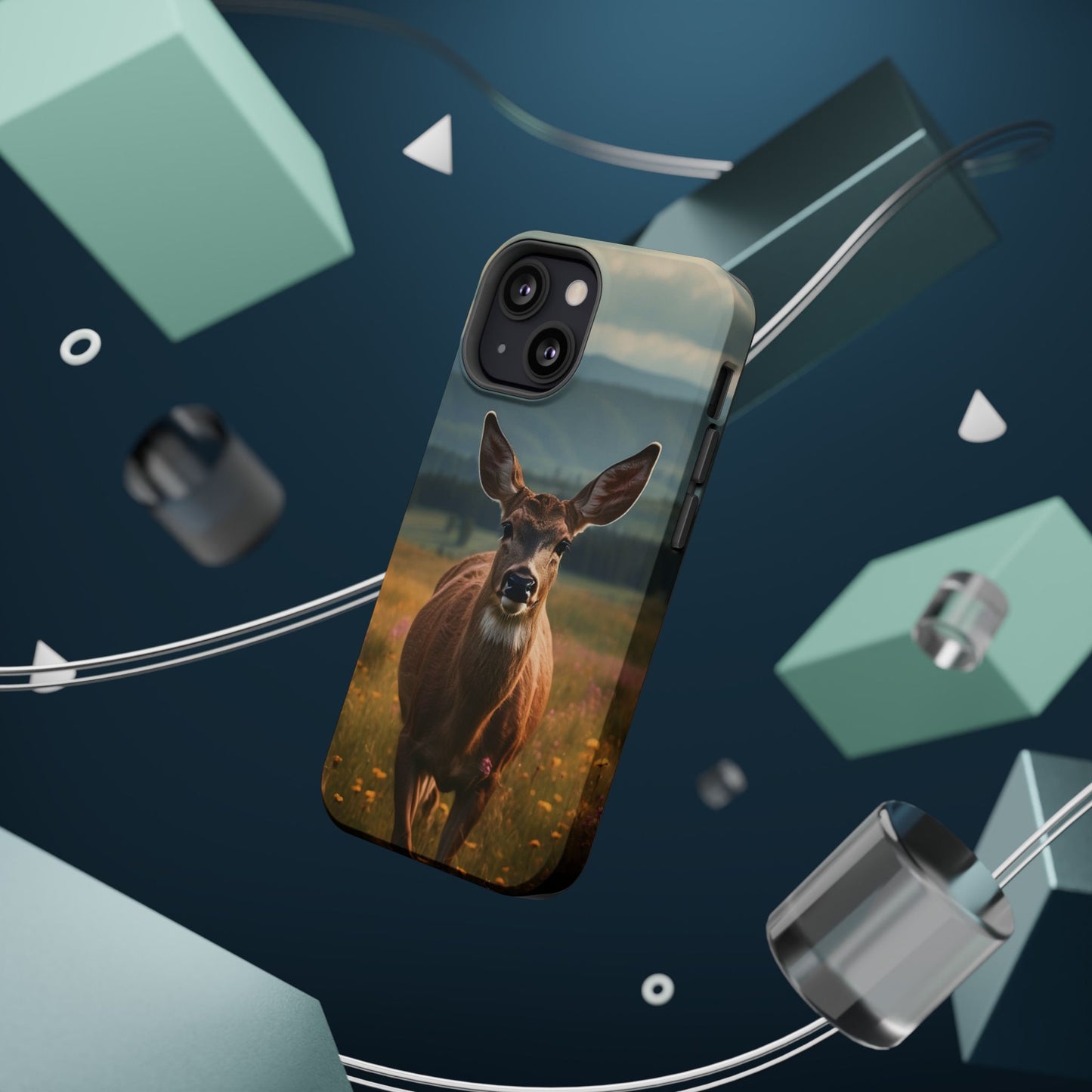 Rustic Meadow Deer – MagSafe iPhone Case