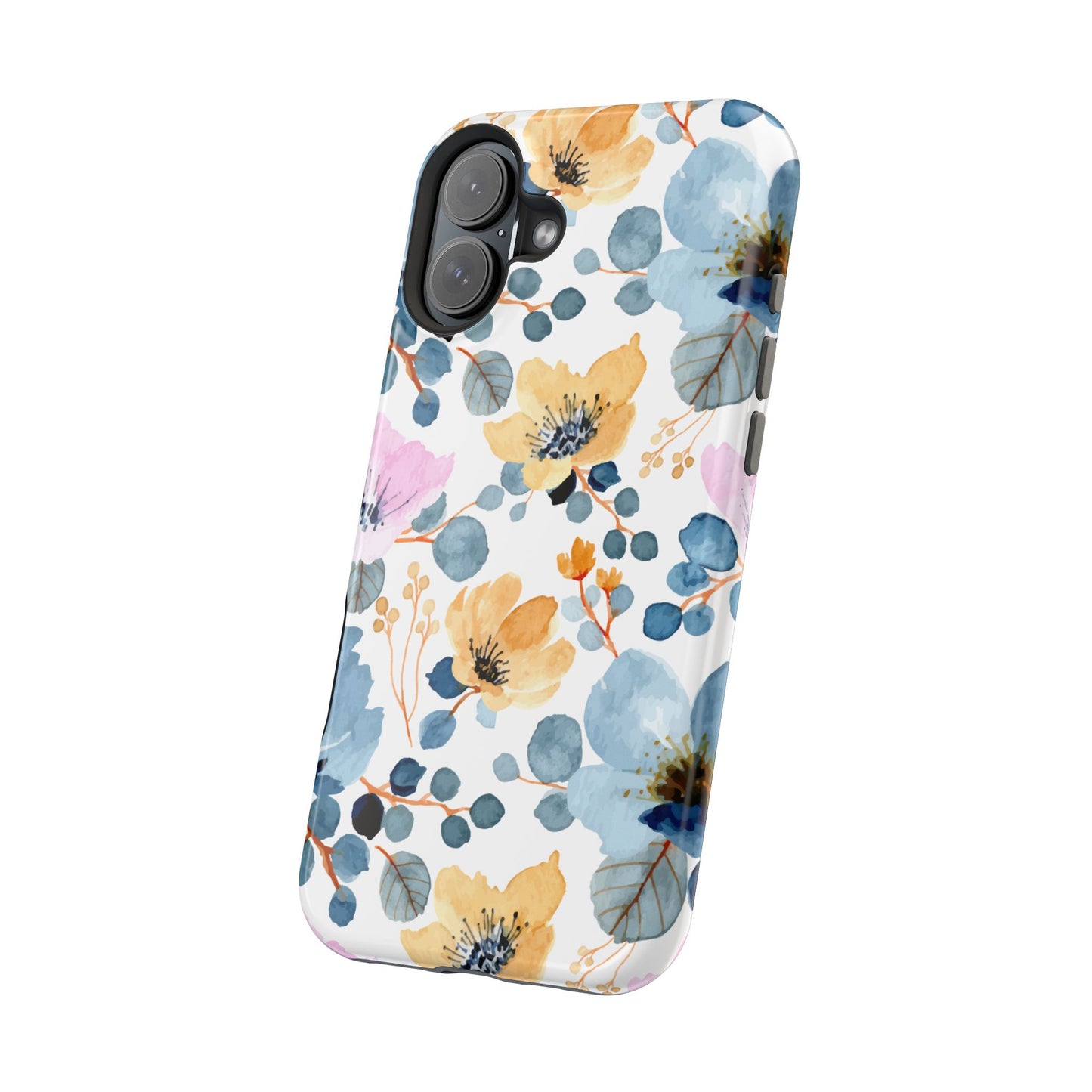 Spring Radiance – MagSafe Case with Vibrant Watercolor Floral Design