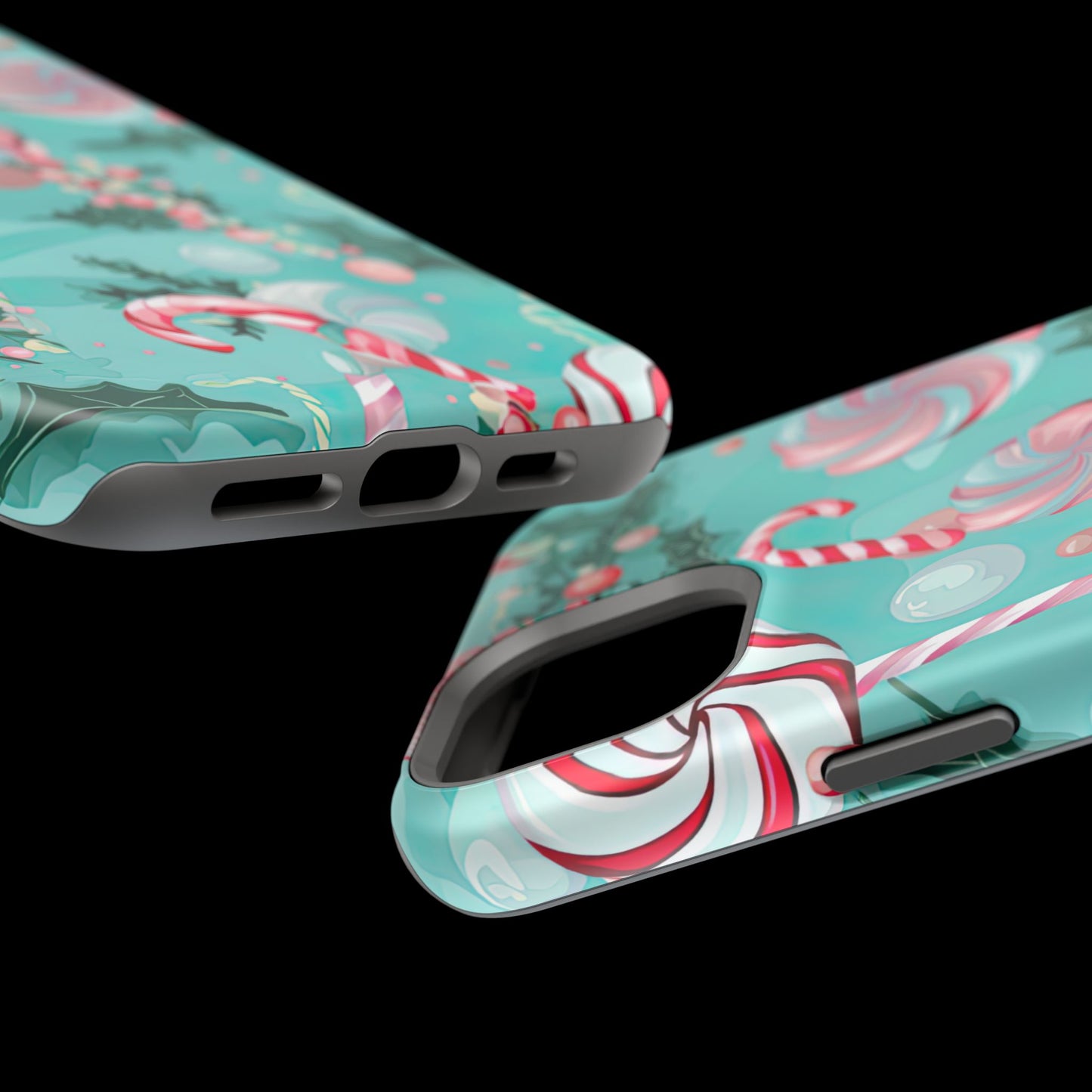 Candy Cane & Peppermint Holiday Delight – MagSafe iPhone Series Case