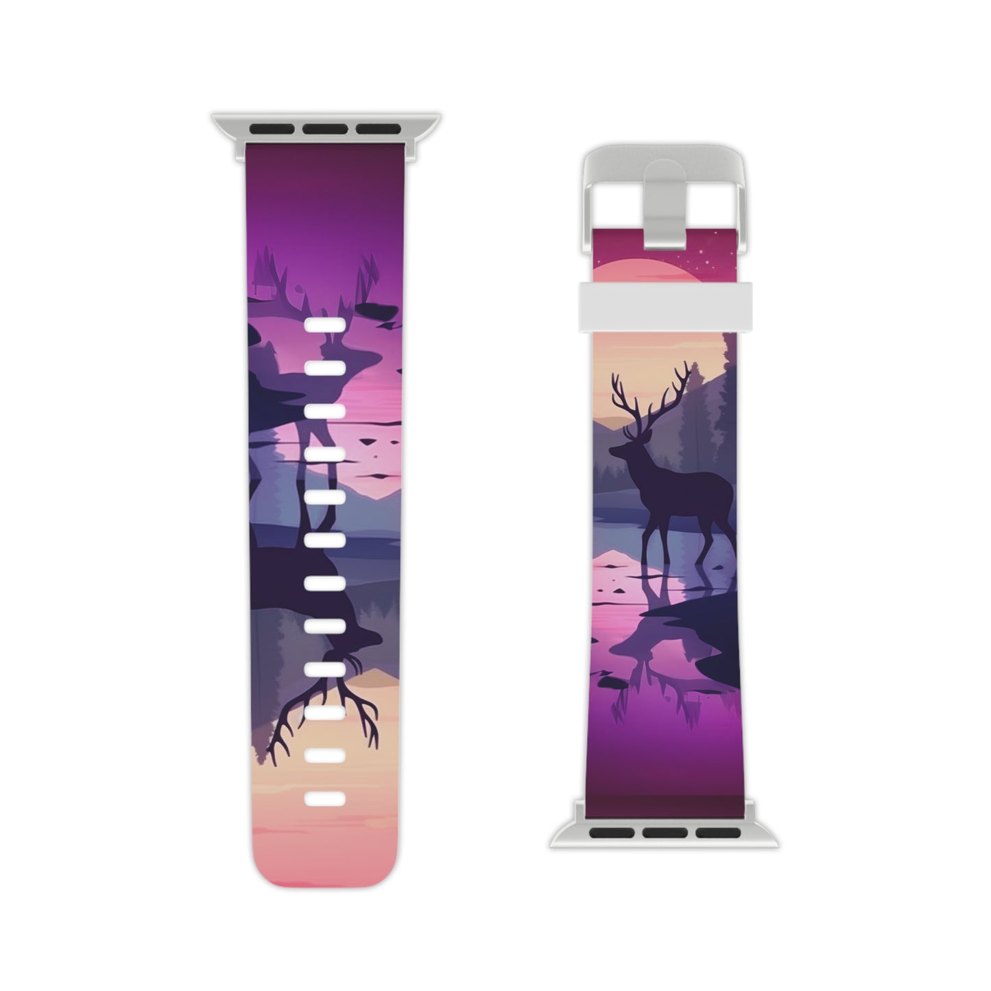 Twilight Elegance Stag Reflection Apple Watch Band