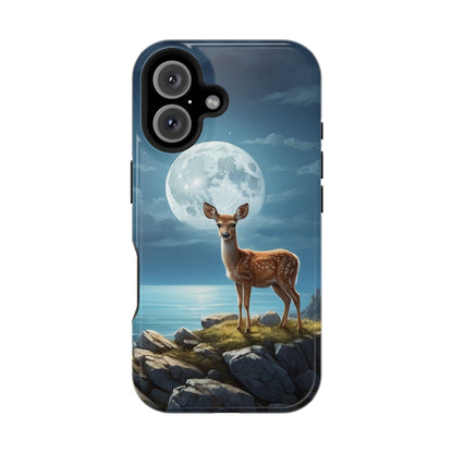 Enchanted Fawn Under the Moonlit Sky MagSafe iPhone Case