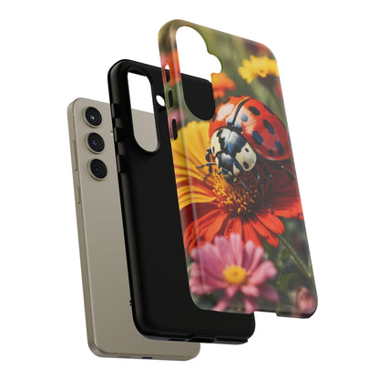 Ladybug on Orange Daisy - Samsung Galaxy Case