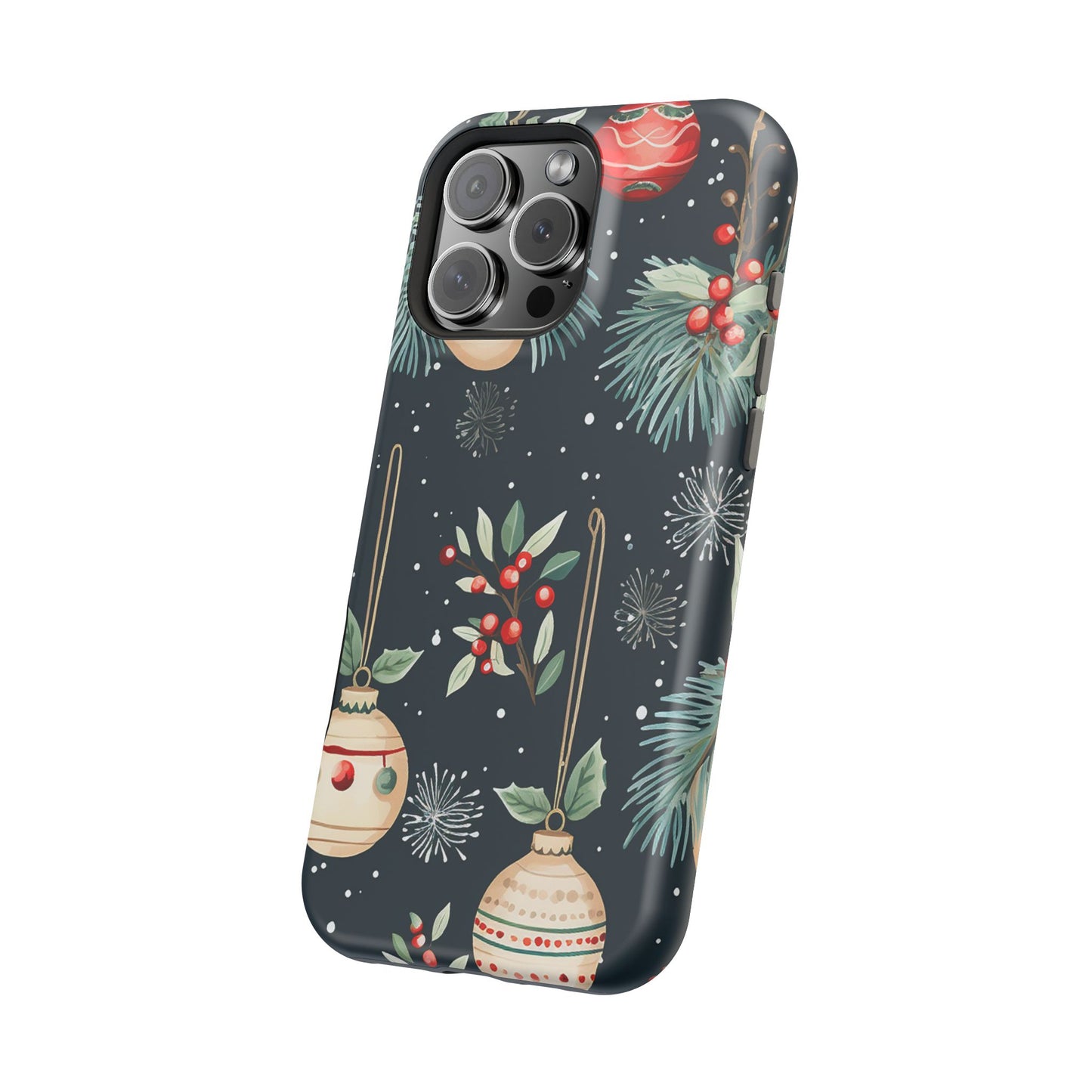 Elegant Christmas Ornaments and Pine - MagSafe iPhone Series Case