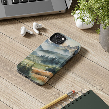 Serene Alpine Forest - iPhone Case