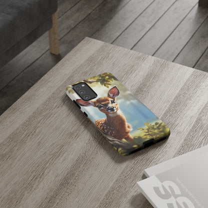 Whimsical Fawn in a Sunlit Forest Samsung Galaxy Case