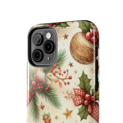 Classic Christmas Stocking & Ornaments Pattern – iPhone Series Case