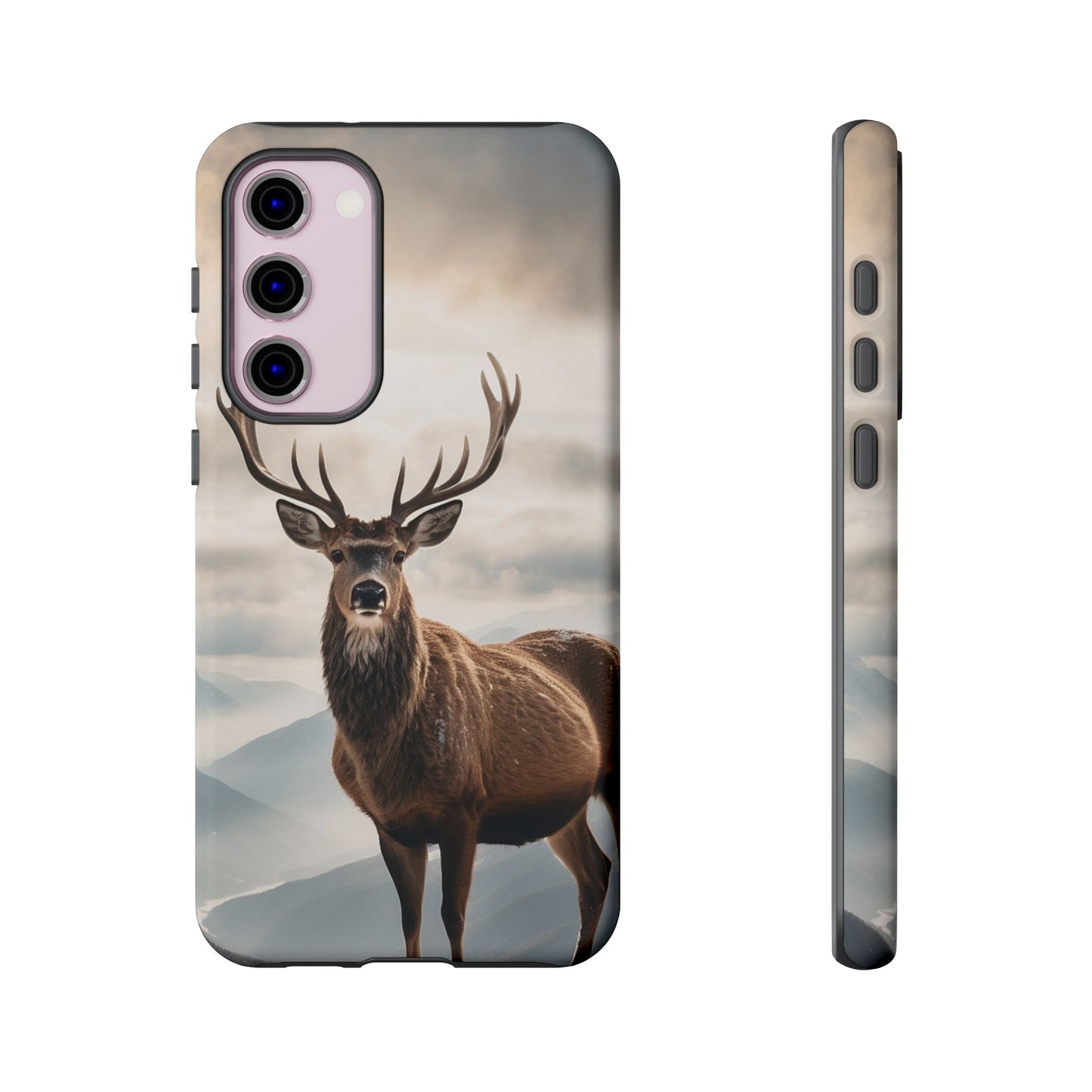 Alpine Majesty: Stag in Snow – Samsung Galaxy Case