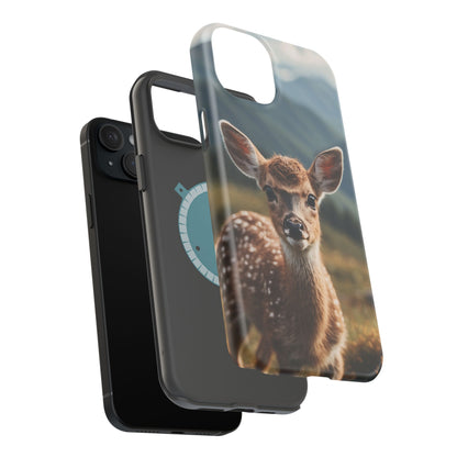 Gentle Fawn in Mountain Meadows MagSafe iPhone Case