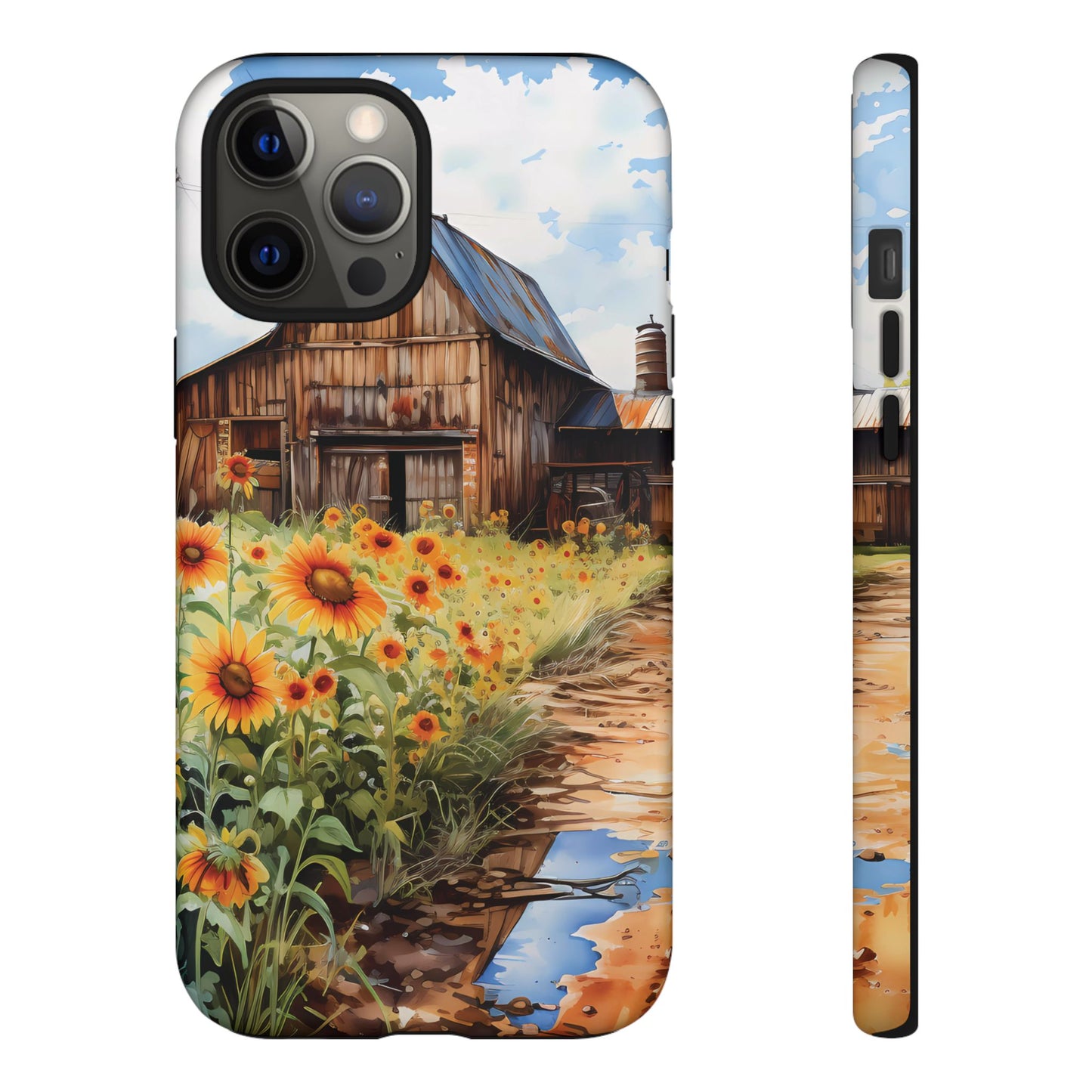 Sunflower iPhone Case  Rustic Farm Style