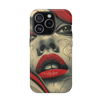 Bold Beauty Red Lips iPhone Case