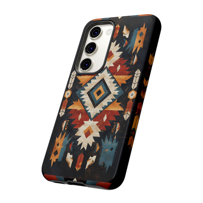 Southwestern Arrow & Diamond Tough Samsung Galaxy Case – Bold Tribal Design, Dual - Layer Protection - BOGO Cases