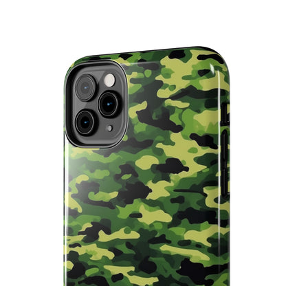 Green Woodland Camouflage – iPhone Case, Sleek and Durable Design